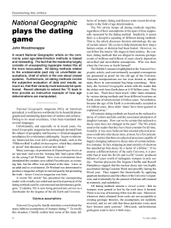 National Geographic plays the dating game