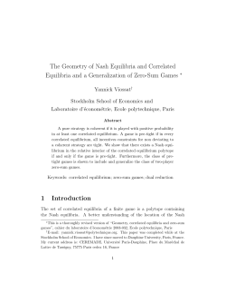 The Geometry of Nash Equilibria and Correlated