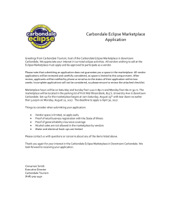 Application Date: ______ Carbondale Eclipse Marketplace