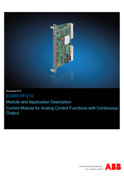 Procontrol P14 83SR51/R1210 Control Module for