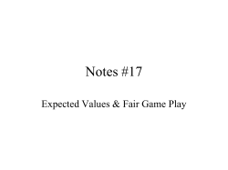 Expected Value of x