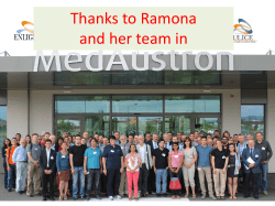 Thanks to Ramona and her team in