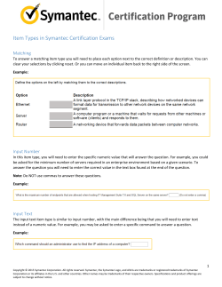 item types on SCS exams