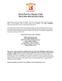 Haverford Ice Hockey Club 2015