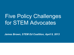 Presentation: 5 STEM Policy Challenges
