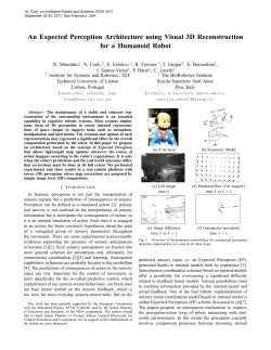 An Expected Perception Architecture using Visual 3D