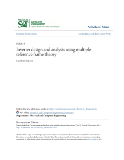 Inverter design and analysis using multiple reference frame theory