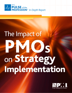 The Impact of PMOs on Strategy Implementation | PMI Pulse of