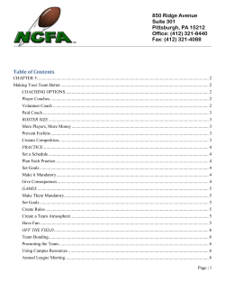 Making Your Team Better - National Club Football Association