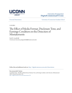 The Effect of Media Format, Disclosure Tone, and Earnings