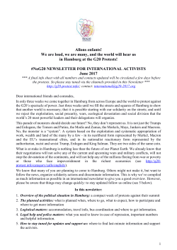 International No G20 Newsletter June 2017