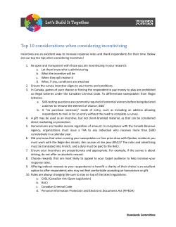 Top 10 considerations when considering incentivizing