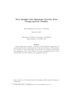 New Insights into Quantum Gravity from Gauge/gravity Duality