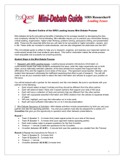 Student Outline of the SIRS Leading Issues Mini