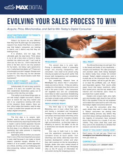 Evolving your sales process to win