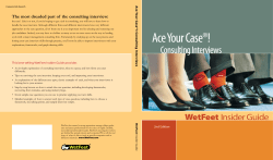 Ace Your Case&reg;! Consulting Interviews