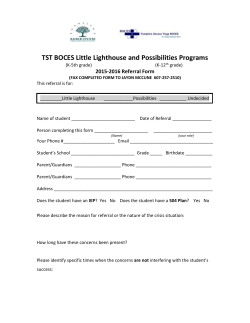 Lighthouse Referral Form - Collaborative Solutions Network
