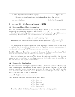 Notes for lecture 25