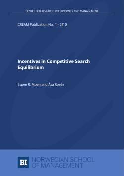 Incentives in Competitive Search Equilibrium