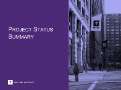 Project Status Summary