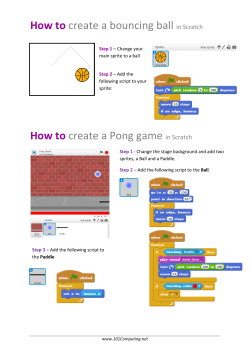 How to create a bouncing ball in Scratch