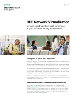 HPE Network Virtualization