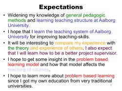 Structure of Aalborg University - Department of Electronic Systems