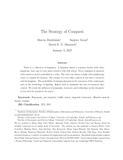 The Strategy of Conquest - American Economic Association