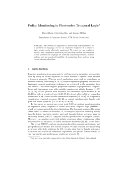 Policy Monitoring in First-order Temporal Logic - ETH