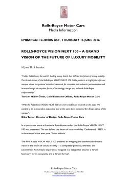 12.20HRS bst, THURSDAY 16 JUNE 2016 ROLLS