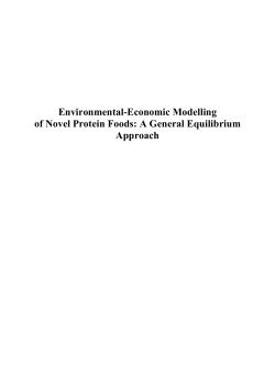 Environmental-economic modelling of novel protein foods : a
