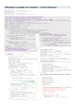 S3M player example for Youtube ― &copy; Joel Yliluoma
