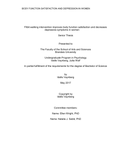 Fitbit-walking intervention improves body function satisfaction and