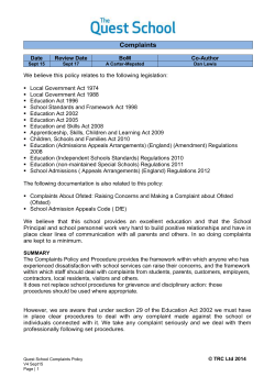 Complaints Date Review Date BoM Co