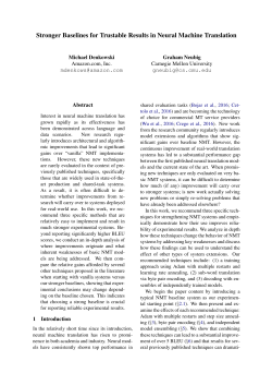 Stronger Baselines for Trustable Results in Neural
