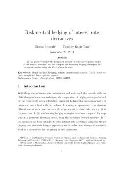 Risk-neutral hedging of interest rate derivatives