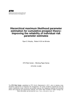 Hierarchical maximum likelihood parameter estimation for