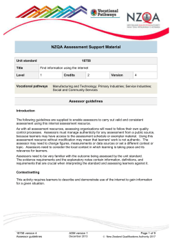 18758 Assessor guidelines