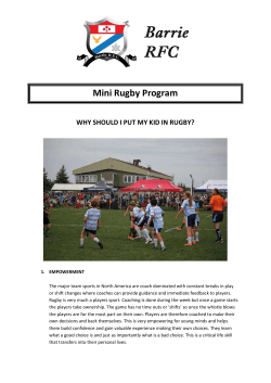 Mini Rugby Program