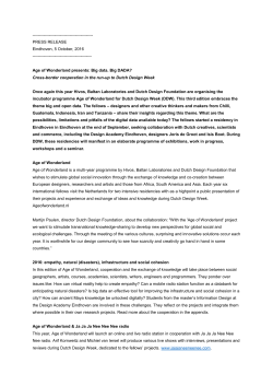 English - Dutch Design Week