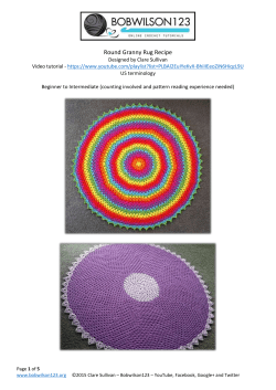 Round Granny Rug Recipe - Clare from bobwilson123
