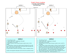 Crossing and Finishing - North Metro Soccer Association