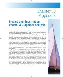 Chapter 18 Appendix: Income and Substitution Effects