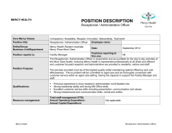 MERCY HEALTH AND AGED CARE