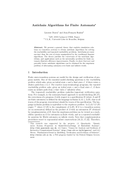Antichain Algorithms for Finite Automata*