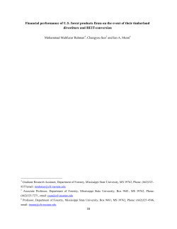 Financial performance of U.S. forest products firms on the event of