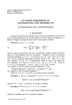 On some theorems of Littlewood and Selberg III