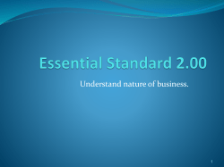 Production and Business Operations