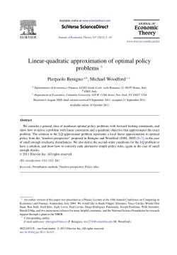 Linear-quadratic approximation of optimal policy problems
