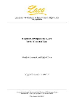 Ergodic Convergence to a Zero of the Extended Sum